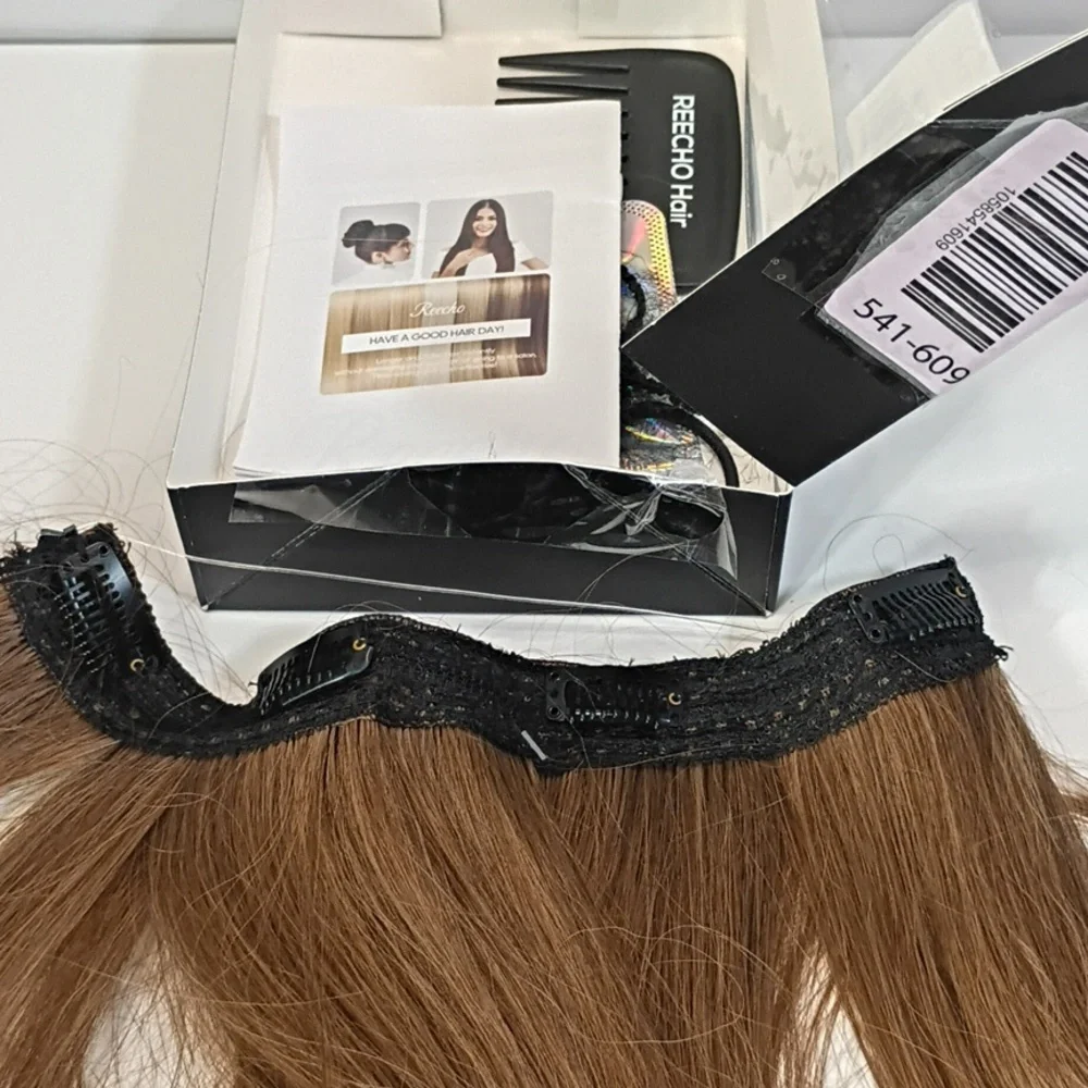 12” Invisible Wire Hair Extension – Light Brown, Adjustable, Natural Straight‎